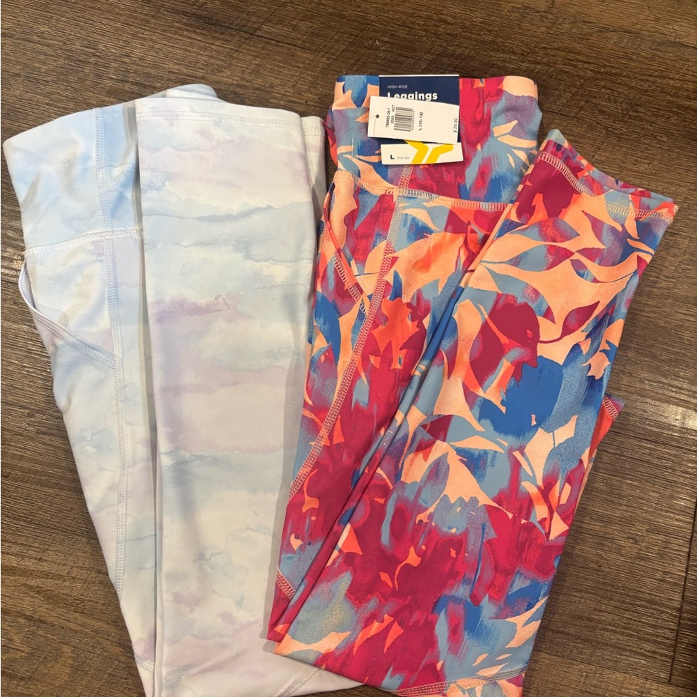 Old Navy Kids Leggings - Multicolor  size L (10-12)